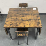 Folding Dining Table, 1.2 inches thick table top, for Dining Room,iving Room, Rustic Brown, 63.2'' W1162104704