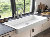 White Farmhouse Sink Deep Apron Sink Undermount Farmhouse Kitchen Sink Single Farm Sink W928P152765