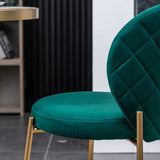 Amoa Contemporary Velvet Upholstery Dining Chair, Green T2574P164530