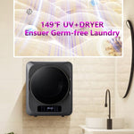 ZUN 5.5lbs Portable Mini Cloth Dryer Machine FCC Certificate PTC Heating Tumble Dryer Electric Control W1720110377