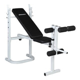 ZUN Weight Bench with Adjustable Workout Bench and Barbell Rack and Leg Developer, Foldable Weight Bench 25252986