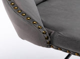 A&A Furniture,Swivel Velvet Barstools Adjusatble Seat Height from 25-33 Inch,17.7 inch base, Modern W114341203