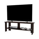 Stained Walnut TV Stand with Open Storage B062P290284