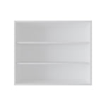 ZUN Wall Shelf 30" H, 3 Shelves, White B097P250901