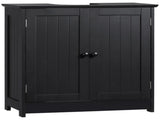 Bathroom Cabinet with 2 Doors and Shelf Bathroom Vanity black-AS Prohibited by 34763174