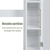 ZUN White Bathroom Cabinet/Over The Toilet Storage Cabinet with 2 Cabinets 57222756