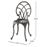 CHARLESTON 3PC CAST BISTRO SET 50550.00COP