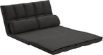 ZUN 2 Seater Contemporary Foldable Sofa Bed Trifold Foam Mattress Sleeper Chair with Tufted Seat B011P202577