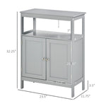 ZUN Bathroom Storage Cabinet Grey （Prohibited by WalMart） 47124825