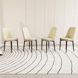 A set of 4 dining chair, modern style chair made of high-quality PU Leather fabric with thick soft 17198683