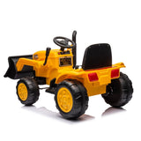 ZUN 12V Kids Ride on Tractor Electric Excavator Battery Powered Motorized Car for Kids Ages 3-6, with W1811P154760