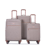 4-Piece Set ,Softshell Suitcase Spinner Wheels Terylene Sets Carry On Suitcase 87358782