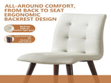 Dining Chairs Set of 2PCS/CTN Kitchen Mid Century Modern Chairs with Wood Legs and PU Leather W5630P456169