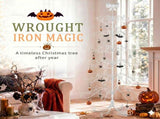 6ft White PVC Metal Artificial Christmas Tree with Bow Topper, No Extra Ornaments, Daily Decor Tree 97051458