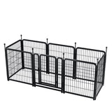 ZUN Dog Playpen 8 Panels 32" Height Heavy Duty Dog Fence Puppy Pen for Large Medium Small Dogs Indoor 88549698