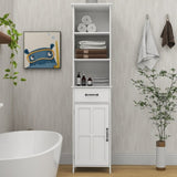 ZUN Floor Standing Cabinet with 1 Door and 1 Drawer - White W28263149