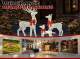 3-Piece Lighted Christmas Reindeer Set Outdoor Decorations, Weather Proof Sparkling Deer 84653913
