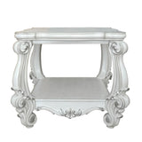 Bone White End Table with Bottom Shelf B062P189090
