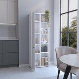 ZUN Hoyt Kitchen Pantry Storage Cabinet With and Five Interior and Exterior Shelves B200P173177