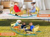 Kindergarten Children Outdoor Rocking Horse Outdoor Park Playground Equipment Double Or Triple 62684863