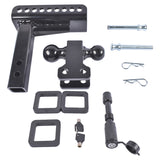 Trailer Hitch 2" Receiver 2" and 2-5 /16" Ball Fit for ATVS RVS Carbon Steel 74257488