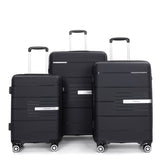 Hardshell Suitcase Double Spinner Wheels PP Luggage Sets Lightweight Durable Suitcase with TSA W284112584