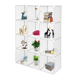 ZUN Cube Storage 12-Cube Book Shelf Storage Shelves Closet Organizer Shelf Cubes Organizer Bookcase 02284857