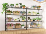 4-layer double row, freely adjustable layer spacing, with adjustable feet, display stand, iron, 43788657