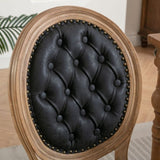 French Style Solid Wood Frame Antique Painting,Hand-pulled buckle decoration PU artificial leather W1143137916