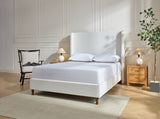Harper Tall Headboard Upholstered Bed / 54" High Headboard / Elegant Simplicity / No Box Spring B083P227898