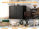 6-Door Employee Storage Locker, Metal Lockers for Office, Gym, School, and Homewith Card Slot 30035722