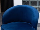 Wania Contemporary Velvet Swivel Chair, Blue T2574P164523