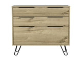 Kirsage 3-Drawer Dresser Light Oak B06280380