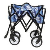 ZUN Minimeetall Colorful Collapsible Foldable Cart with strapping system, Beach ,Utility 75688128