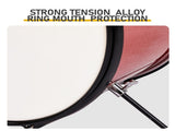 14"x10" 3-Pieces Junior Kids Drum Set Kit Pedal Drum Stick Wrench Drum Stool Red 10582119