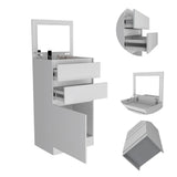 Kamelot Dresser With Jewelry Box, Single Door Cabinet, Mirror, Two Drawers -White B20091920