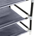 10 Tiers Shoe Rack with Dustproof Cover Closet Shoe Storage Cabinet Organizer Gray 71707810
