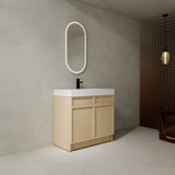 36" Freestanding Bathroom Vanity with White Resin Sink & 2 Soft-Close Cabinet Doors W999P239161