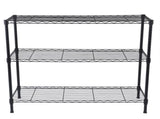 3-Tier Heavy Duty Adjustable Shelving Unit Black 21931293