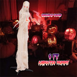 6FT Halloween decorations with LED red glow eyes 31197823