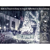 ZUN Christmas Lights Outdoor, 197 FT 580 LED Christmas Decorations Lights/Waterproof String Fairy Lights 83448617