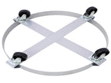 4Pcs Dolly for 55 Gallons,Barrel Dolly with 4 Swivel Caster Wheels,Heavy Duty Steel Frame W46577449