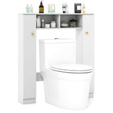 ZUN Independent toilet bathroom cabinet 50057157