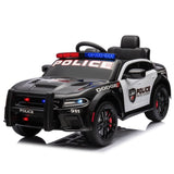 ZUN Licensed Dodge Charger,12v Kids ride on police car W/Parents Remote Control,anti-collision W1396112832