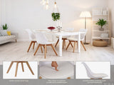 Set of four dining chairs, medieval modern style dining chairs for kitchen and dining room, with W3851P457787