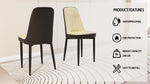 ZUN A set of 2 dining chair, modern style chair made of high-quality PU Leather fabric with thick soft W2189P166108