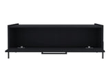 Coffee Table 15.6" H, 1 shelf, 4 legs, Black B097P250877