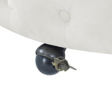 Velvet Upholstered Swivel Chair for Living Room, with Button Tufted Design and Movable Wheels, W48790918