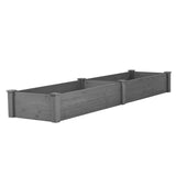 Over Ground Raised Garden Bed 96x28x10'', Large Long Planter Box for Outdoor, Tool-Free Assembly 83660771