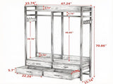 Hall TreeChester Dresser/Storage Cabinets/Lockers/rolling wardrobe 99055746